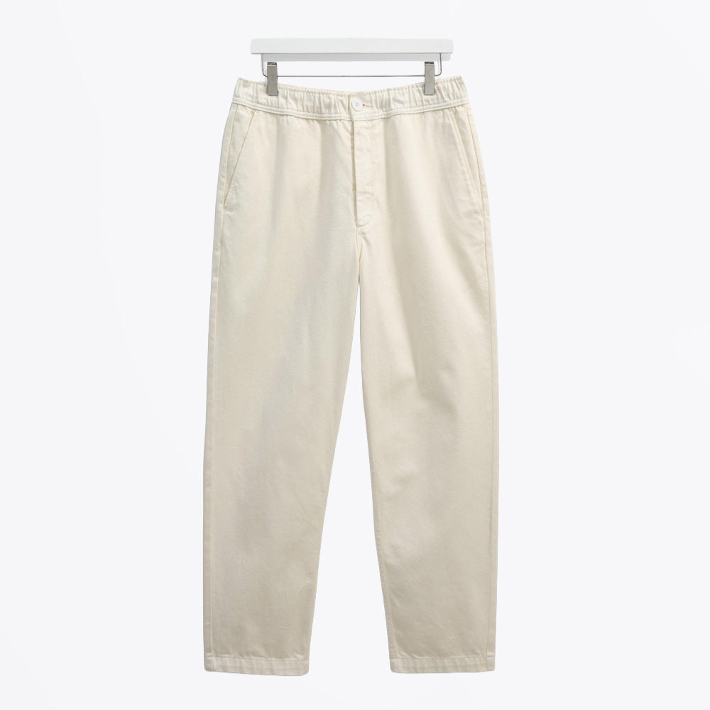 Wax Kurt Trouser Organic Cotton Twill - Off White