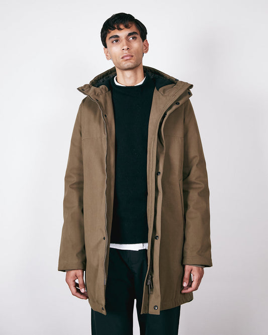 Bryson Cotton Coat - Deep Fern