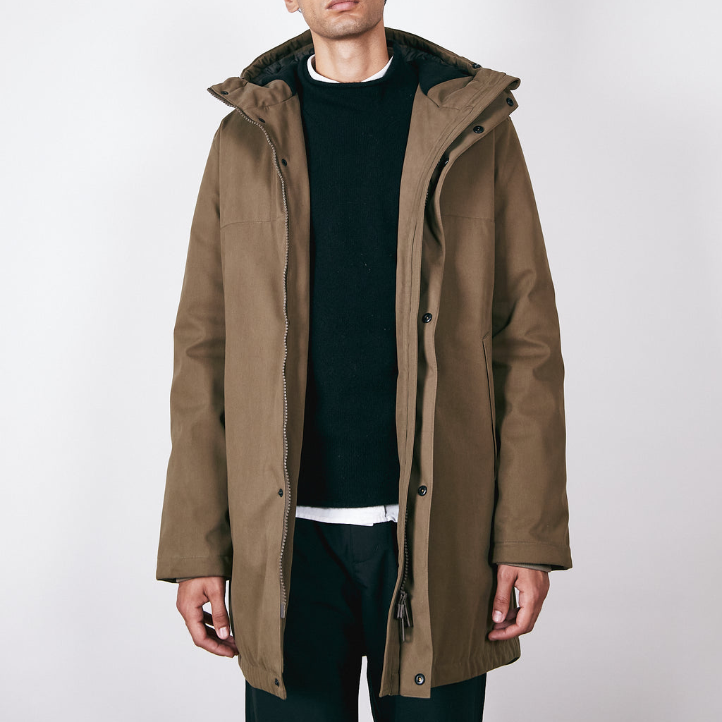 Brixtol Bryson Cotton Coat - Deep Fern