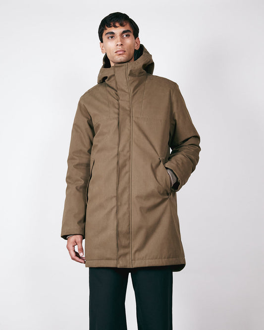 Bryson Cotton Coat - Deep Fern