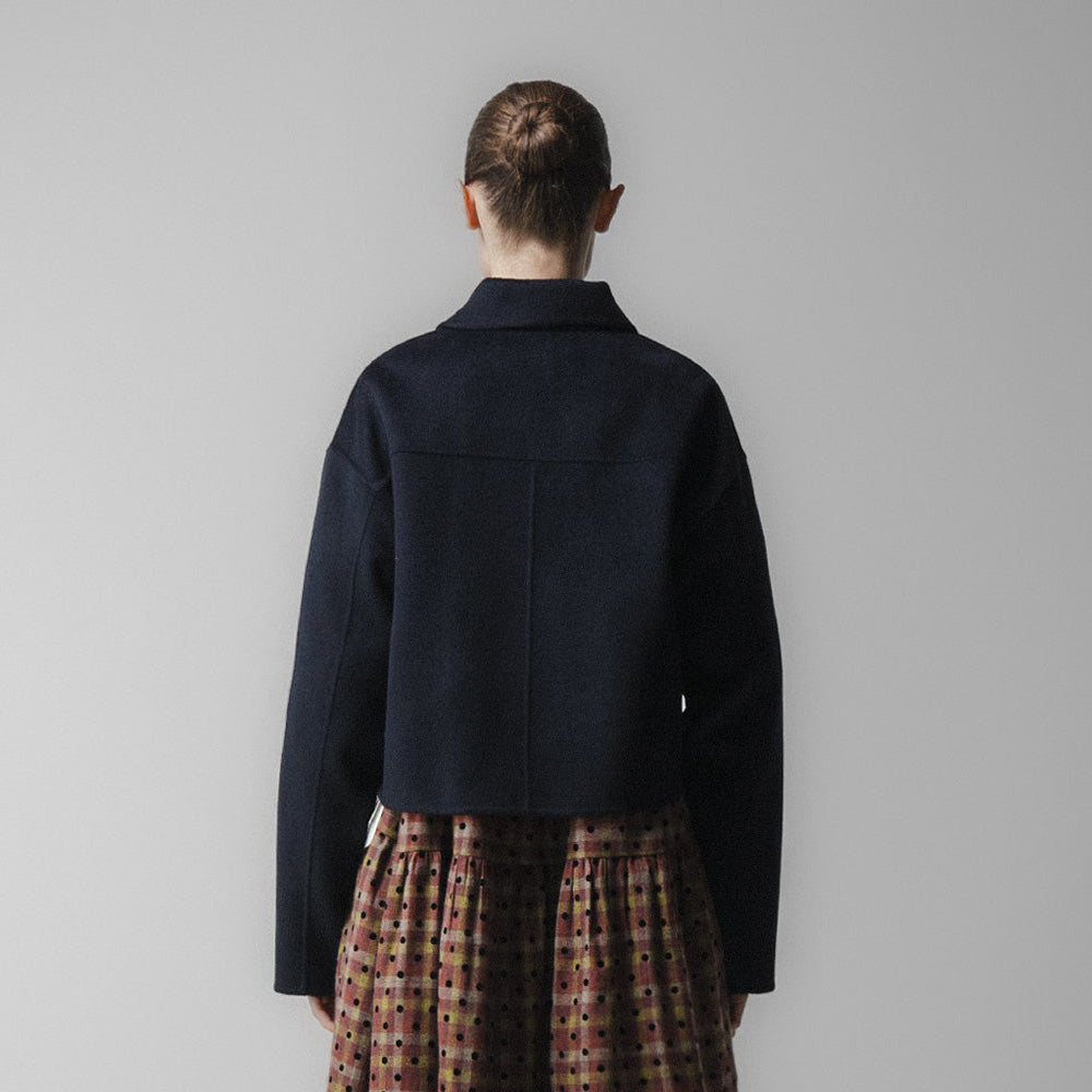Cashmere Wool Jacket - Navy