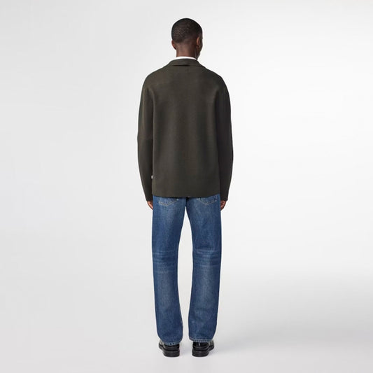 - Jonas Button Up Overshirt - Dark Army