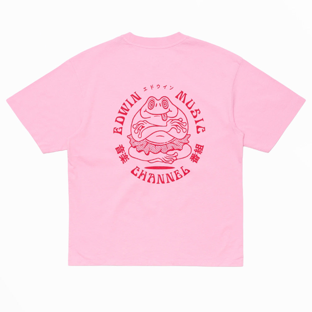 Edwin Music Channel T-Shirt - Begonia Pink