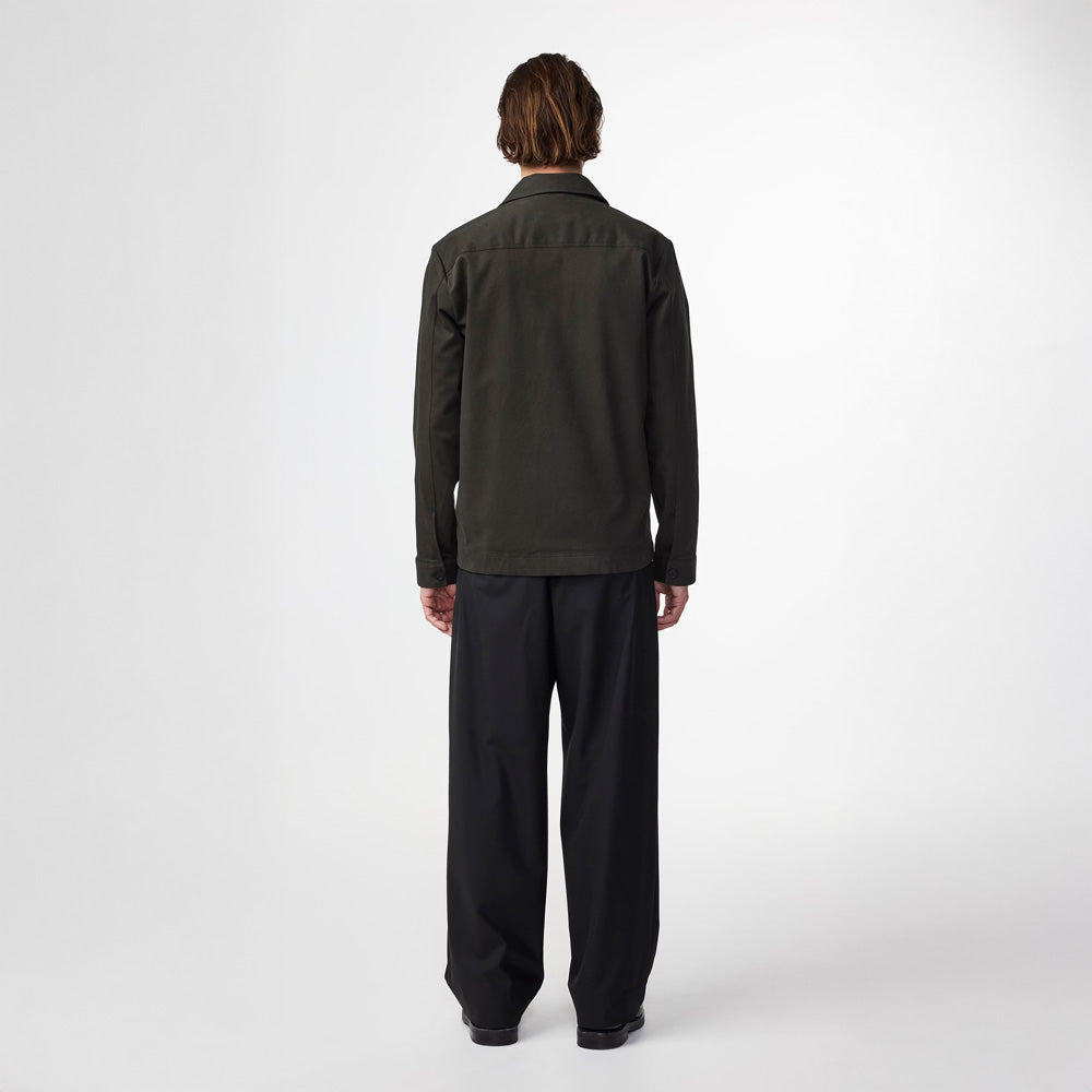 Olav Organic Cotton Hybrid Jacket - Dark Army