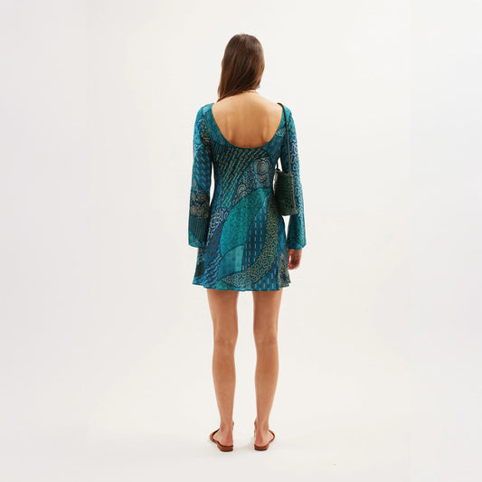 Ilse Dress - Ibiza Night Teal