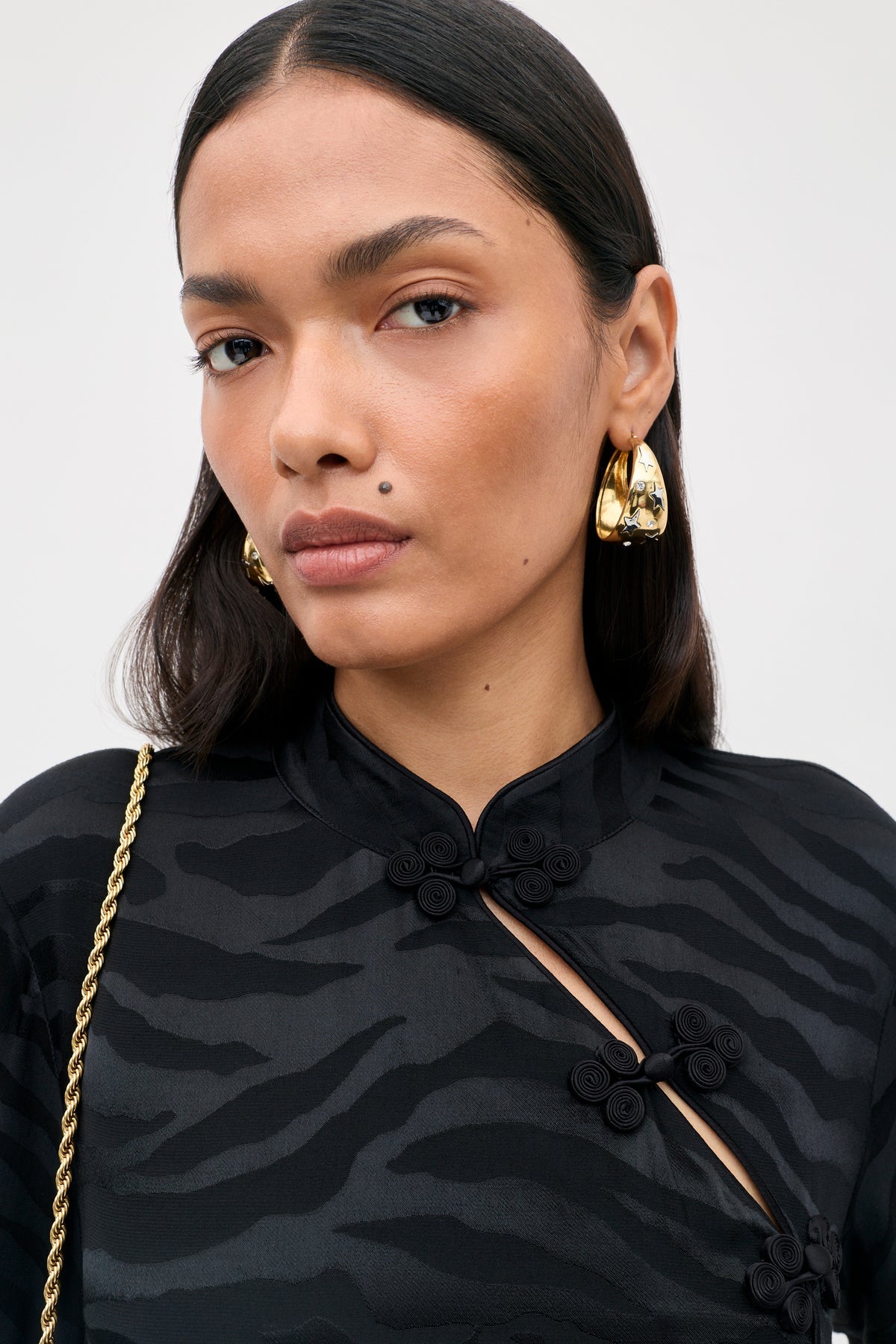 Rixo Brooklyn Cooper Jacquard Dress - Black