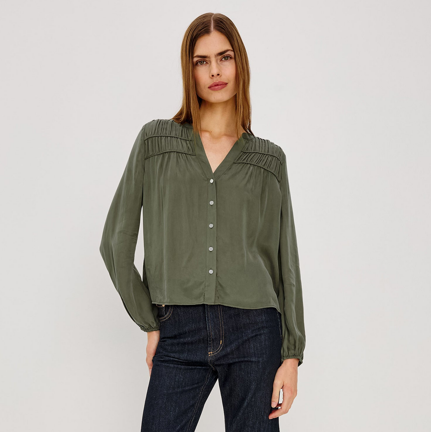 Cadence Shirt - Washed Olive