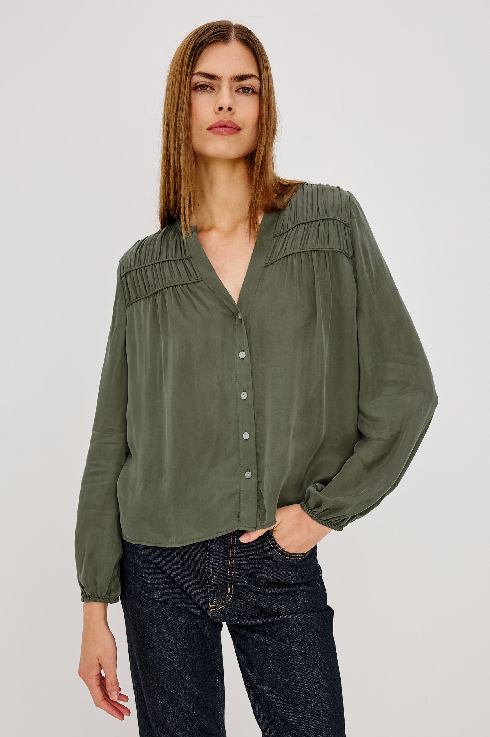 Rails Cadence Shirt - Washed Olive