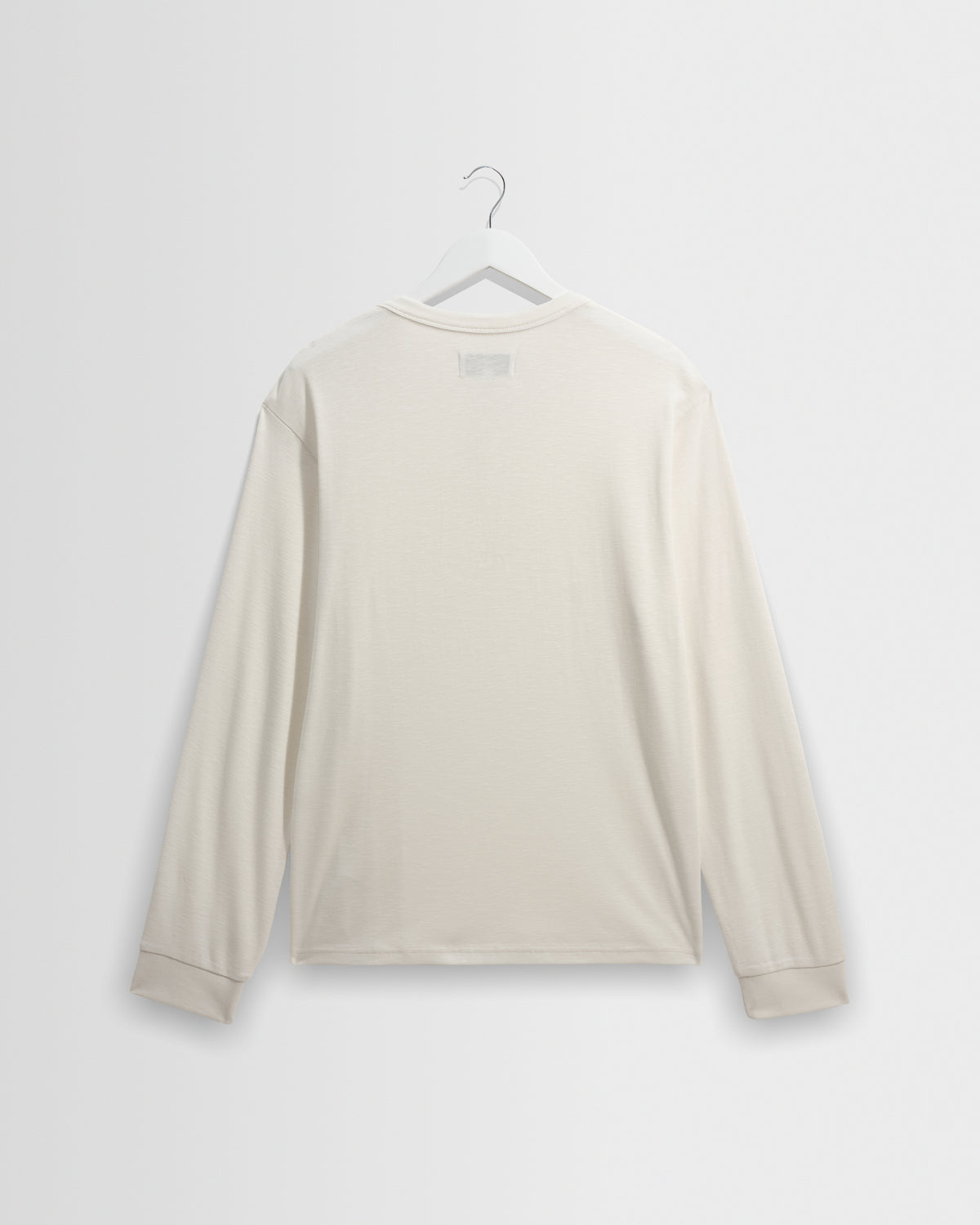 Caleb Henley Long Sleeve Waffle T-Shirt - Ecru