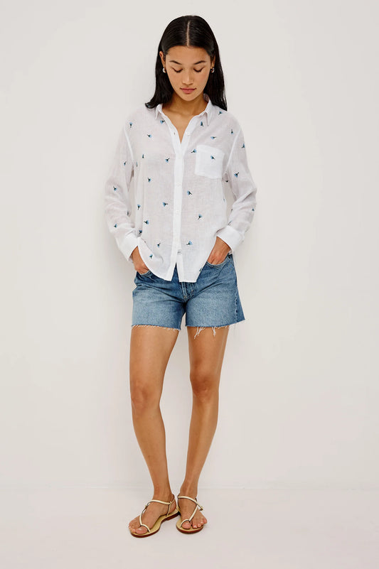 Charli Shirt - Bluebell Carnations