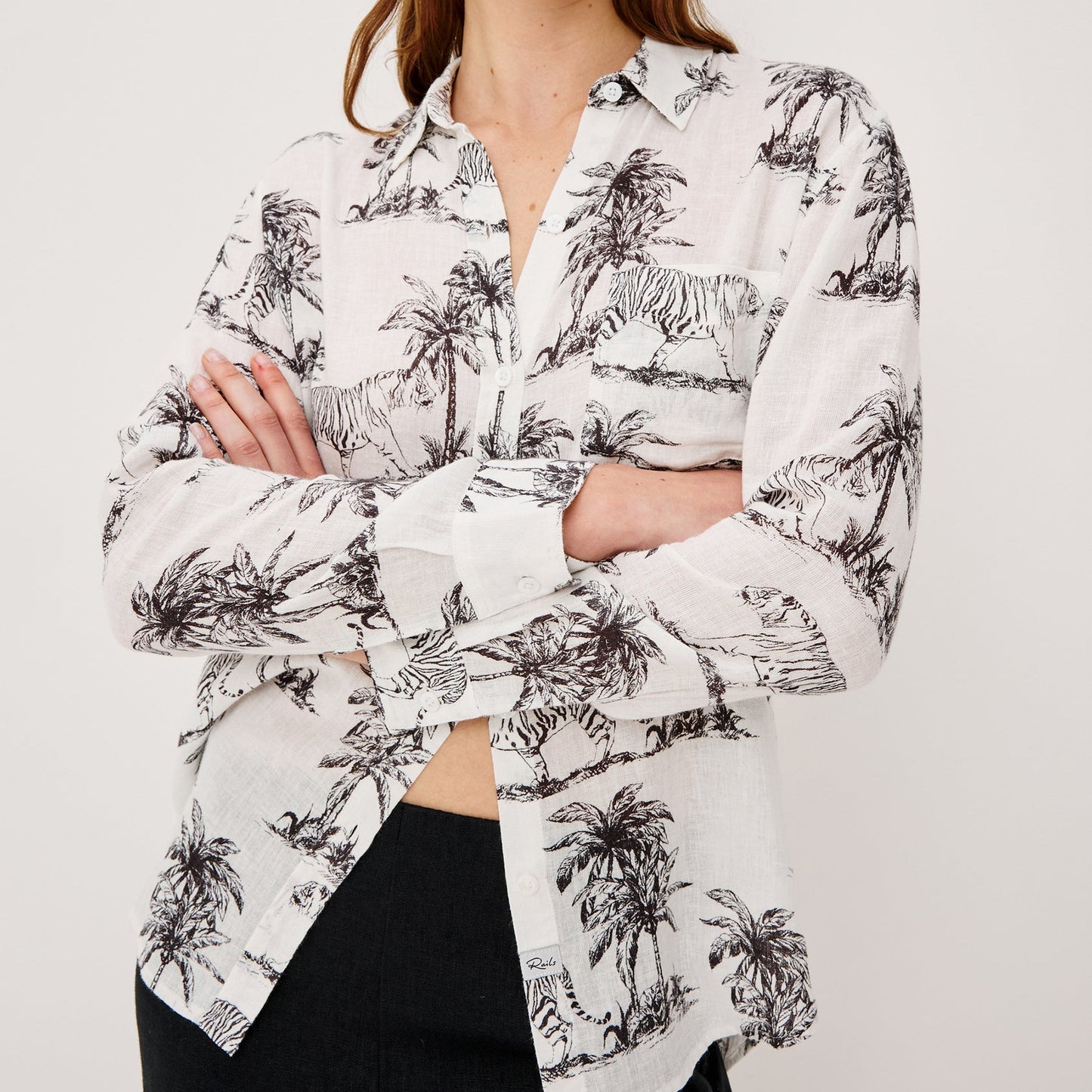 Charli Shirt - Ivory Bengal
