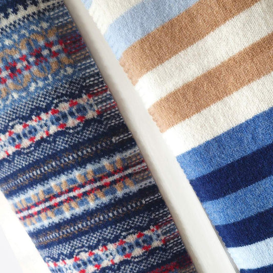 Stobo Scarf - Navy Reflection