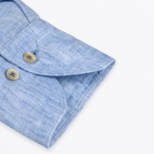 Regular Linen Shirt - Blue