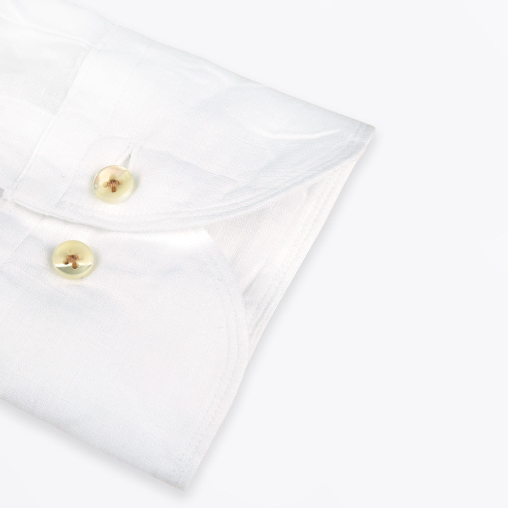 Regular Linen Shirt - White