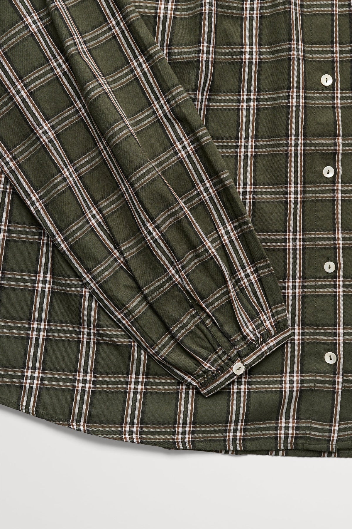 Cilla Shirt - Green / White Check