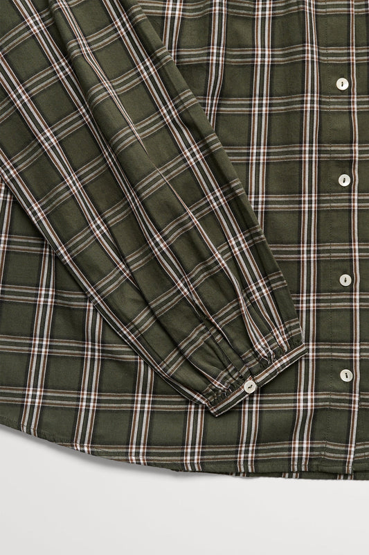 Cilla Shirt - Green / White Check