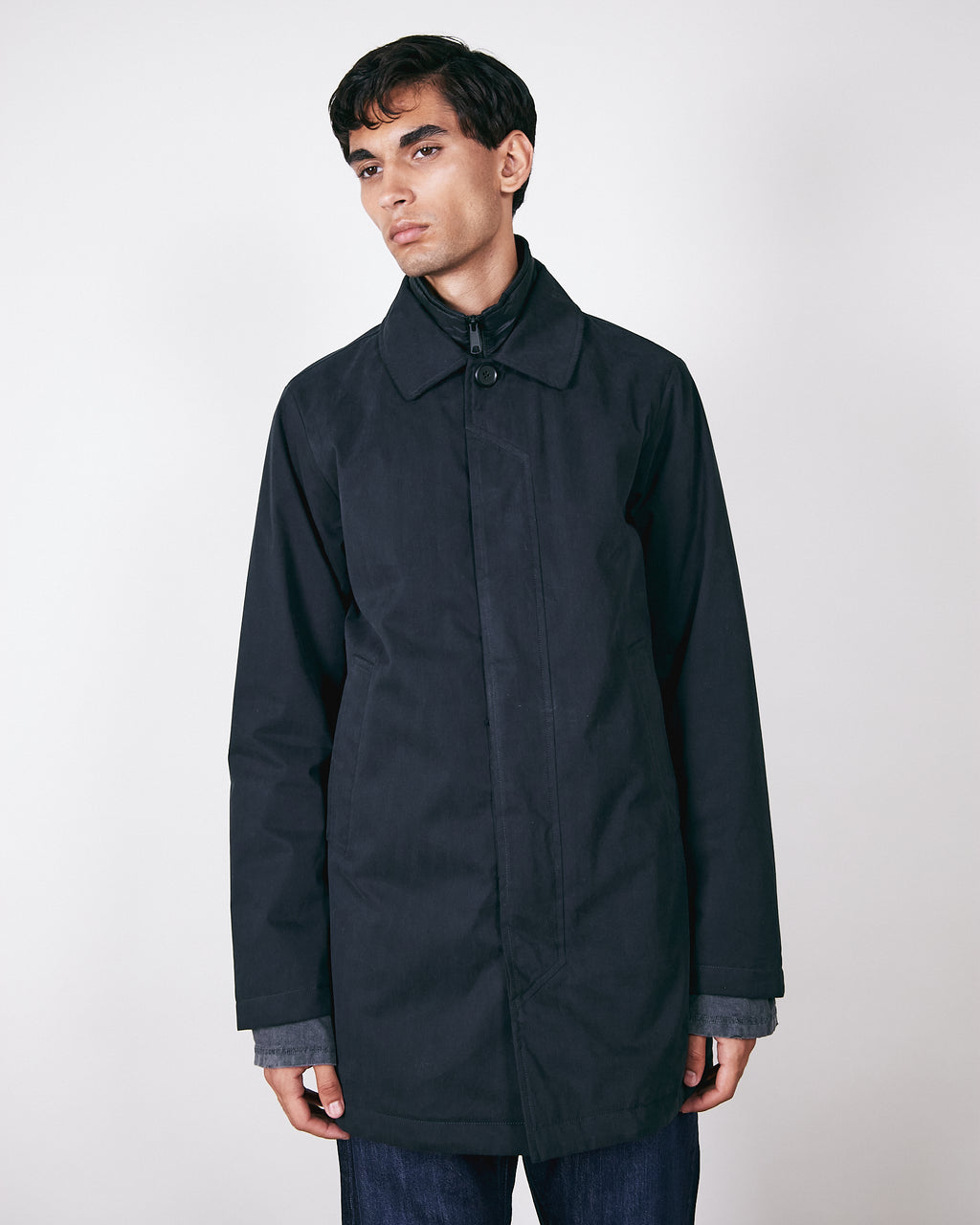Brixtol Duncan Cotton Coat - Black