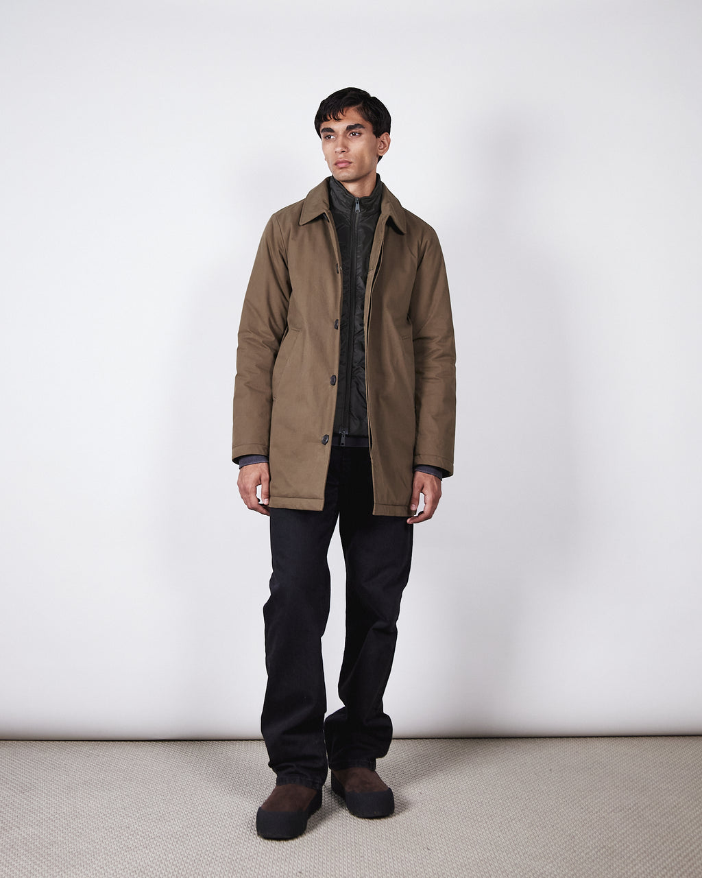 Duncan Cotton Coat - Deep Fern