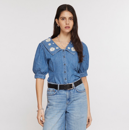 Cassie Top - Malibu Embroidery