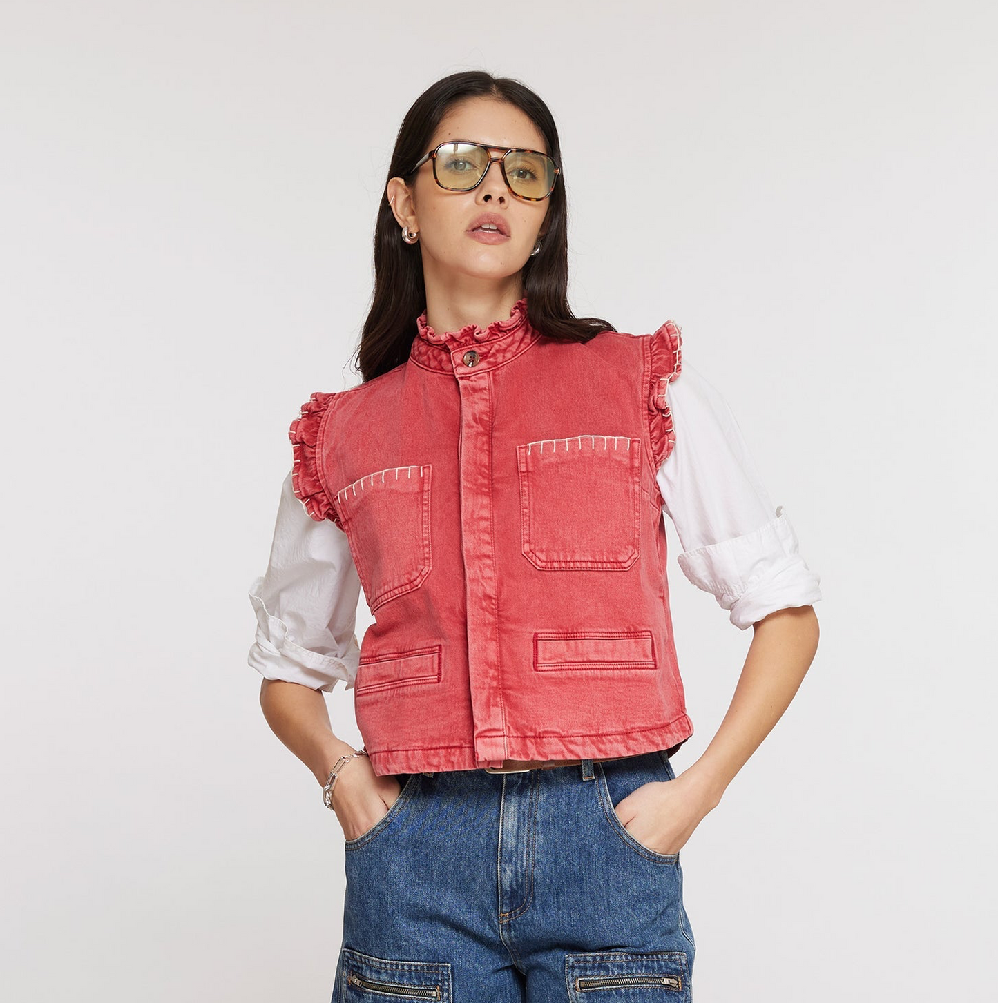 Pablo Waistcoat - Vintage Red