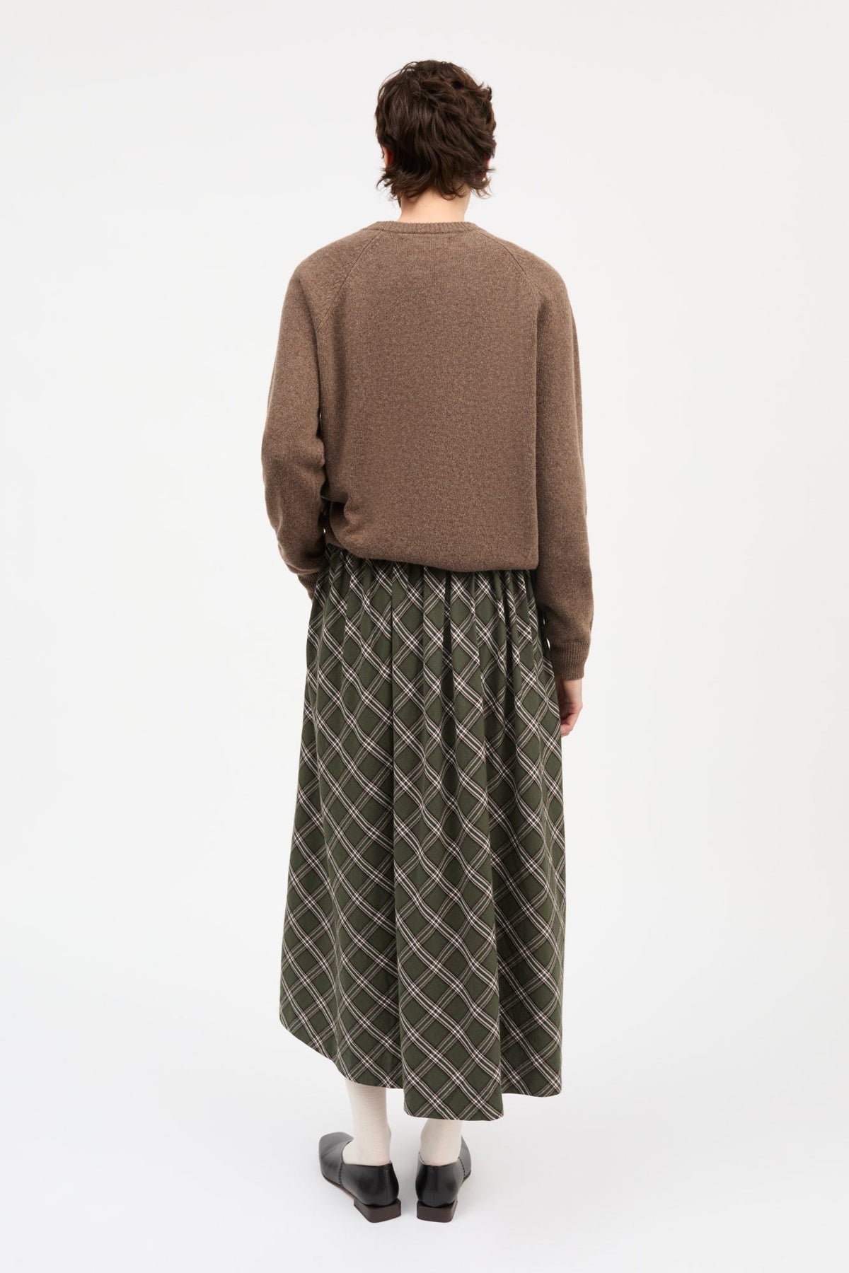 Skall Dagny Skirt - Green / White Check