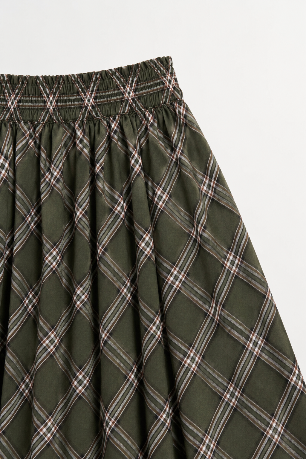 Skall Dagny Skirt - Green / White Check