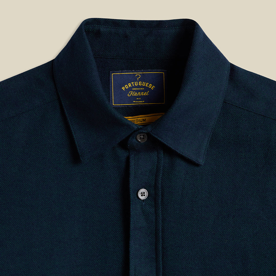 Espiga Herringbone Shirt - Green