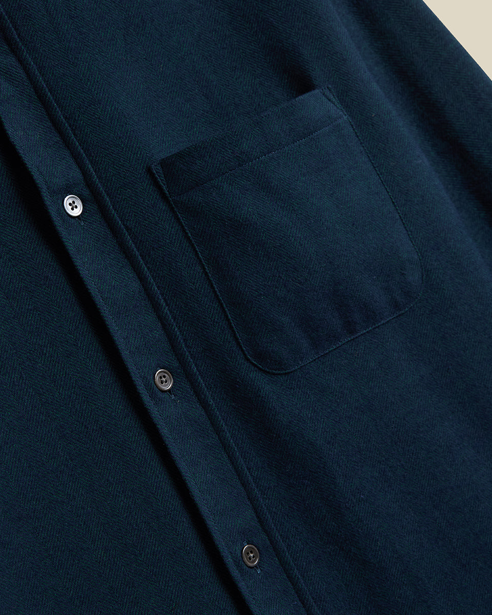 Espiga Herringbone Shirt - Green