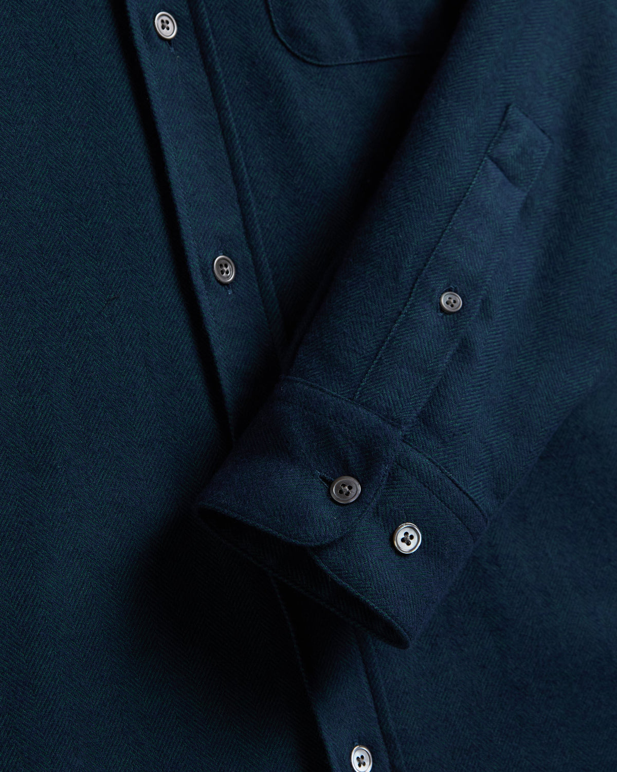 Espiga Herringbone Shirt - Green