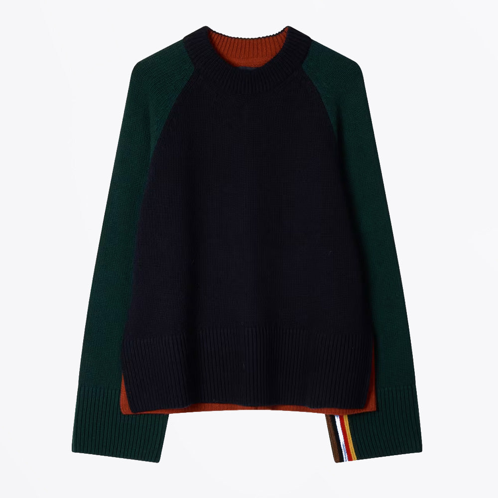 Paul Tyneside Knitted Jumper - Navy / Multi