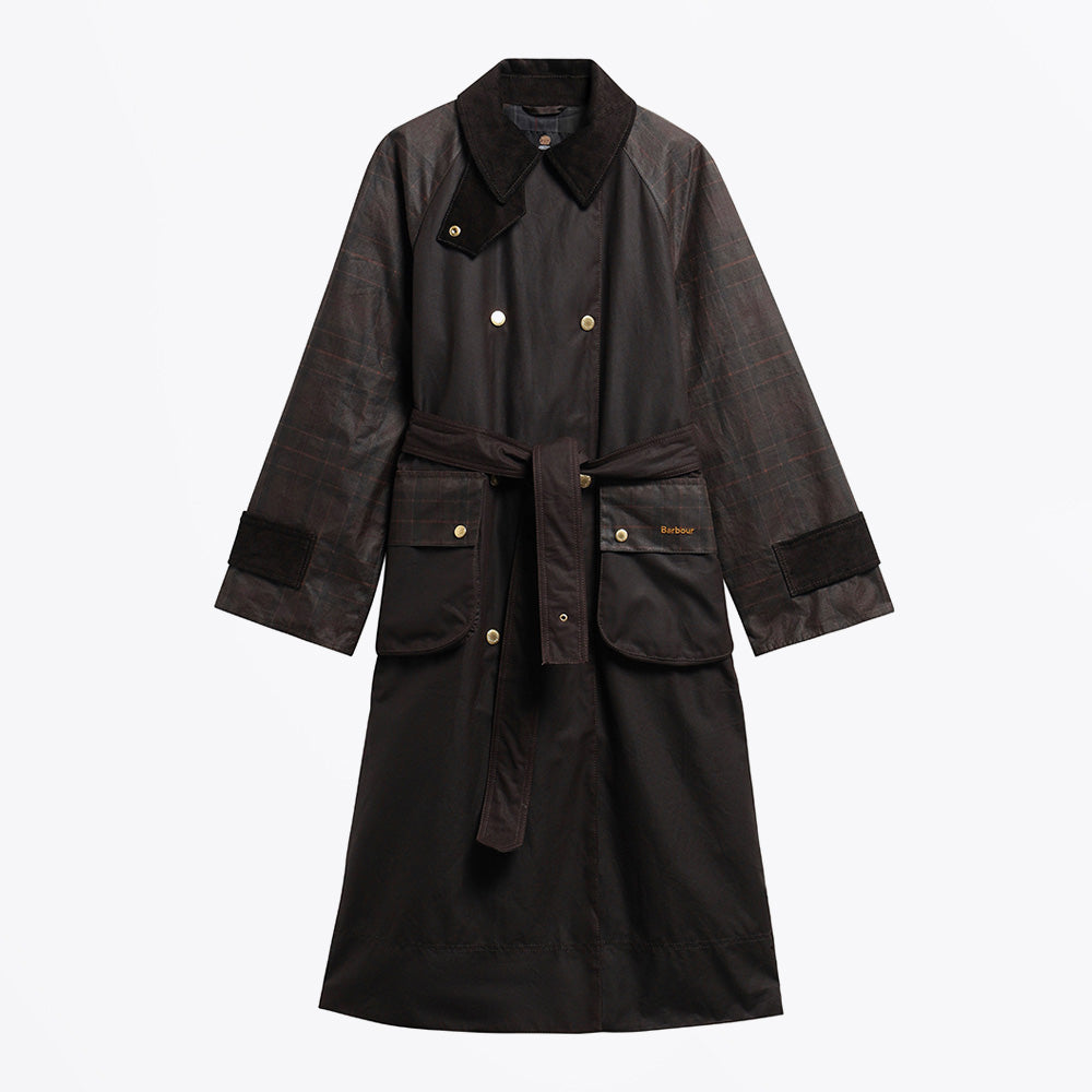 Barbour Elva Wax Jacket - Rustic/Muted/Mixed Tartan