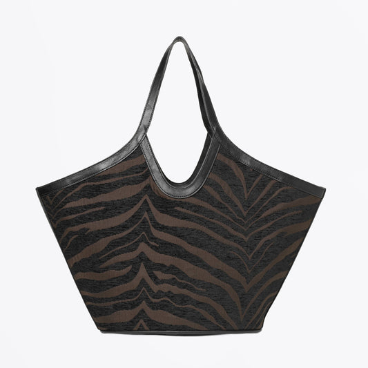 Day Zebra Work Tote - Coffee Bean