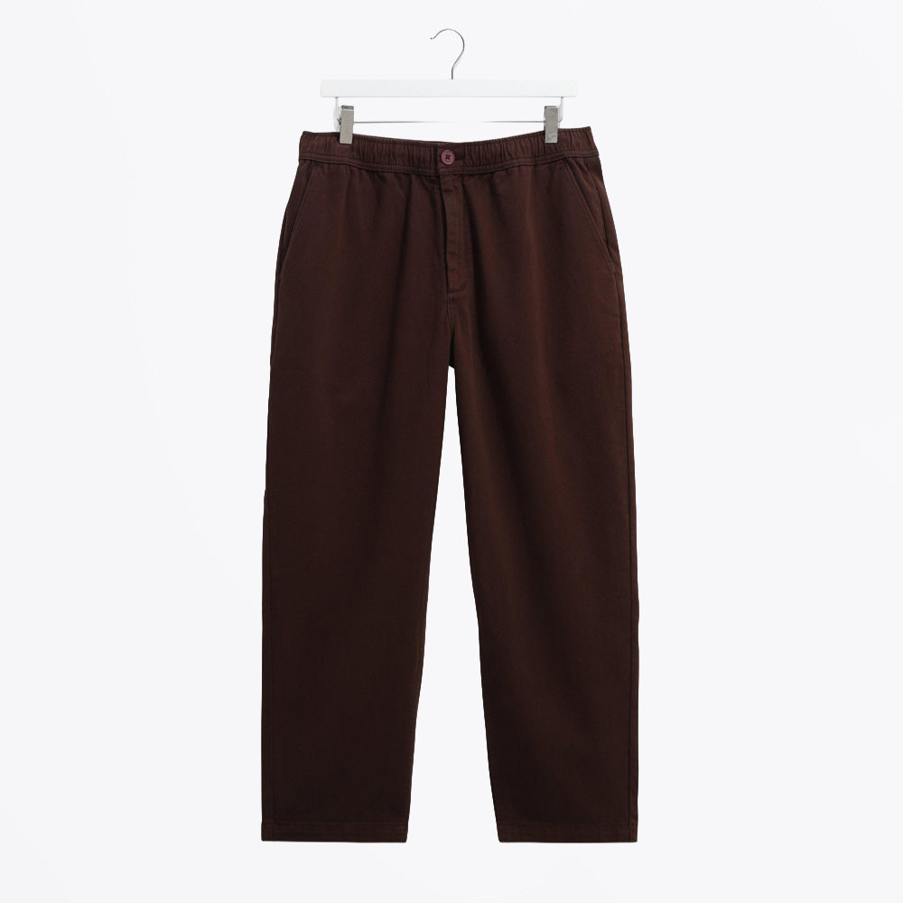 Wax Kurt Trouser Organic Cotton Twill - Dark Brown