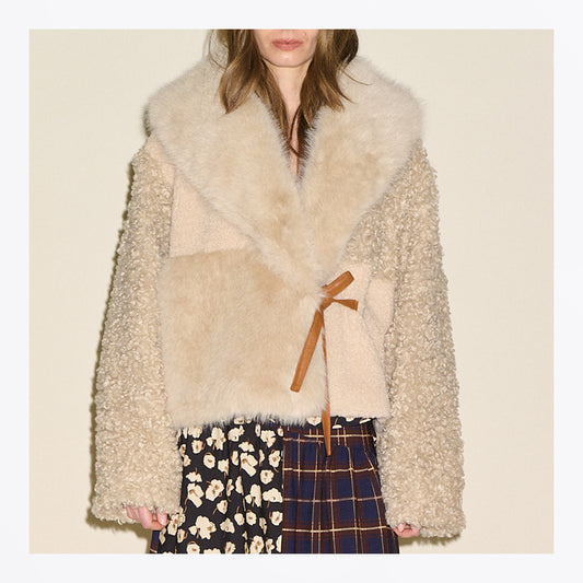 Josephine Shearling Jacket - Oat