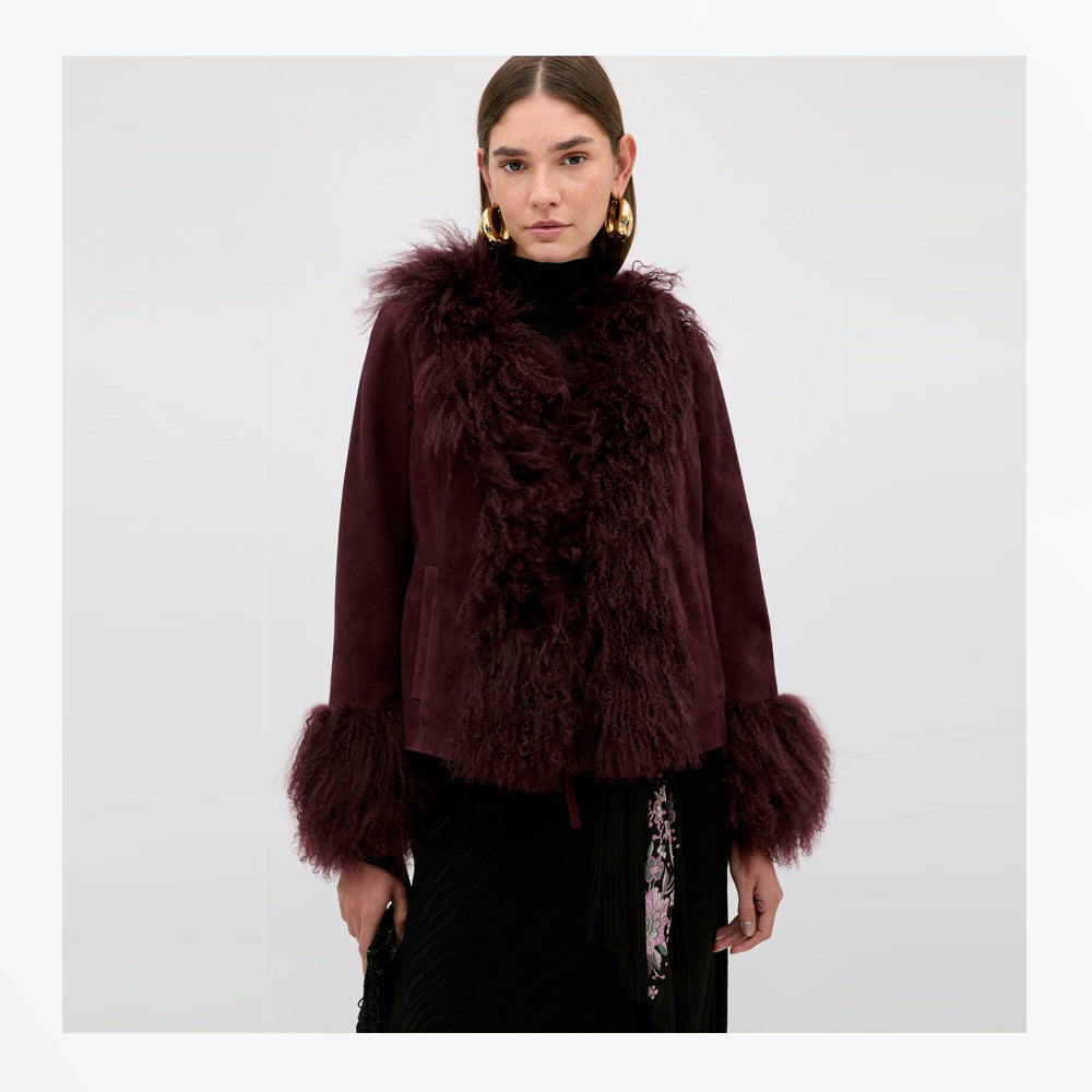 Rixo Sammy Jacket - Maroon