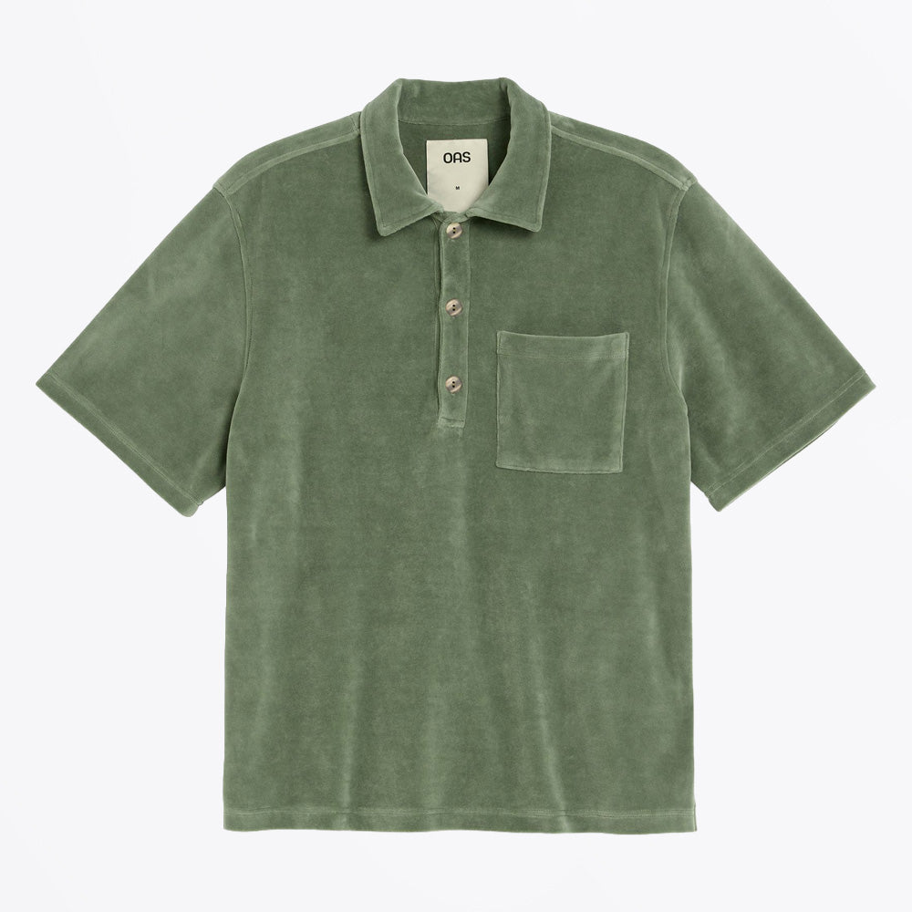 OAS - Girona Velour Shirt - Green – MR & MRS STITCH.COM