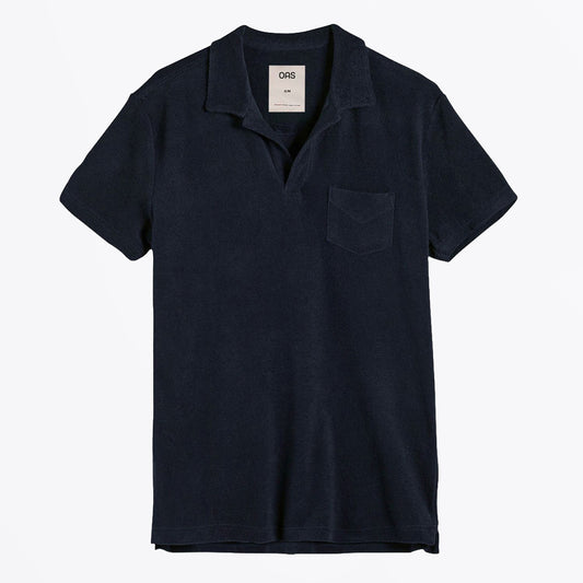 Terry Polo Shirt - Navy