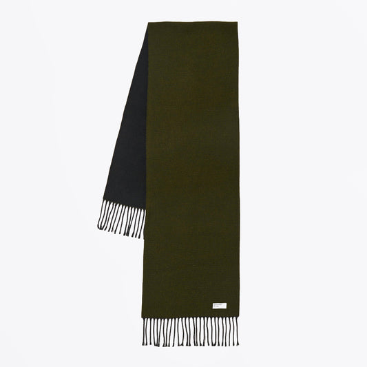 Double Sided Scarf - Green/Black