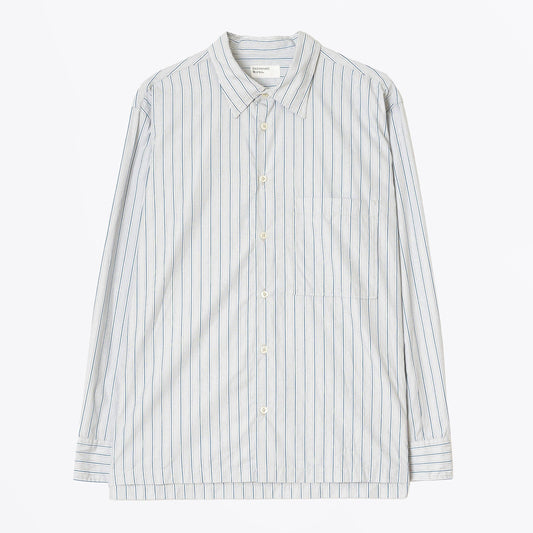 Refab Compact Cotton Lucky Shirt - Grey Stripe