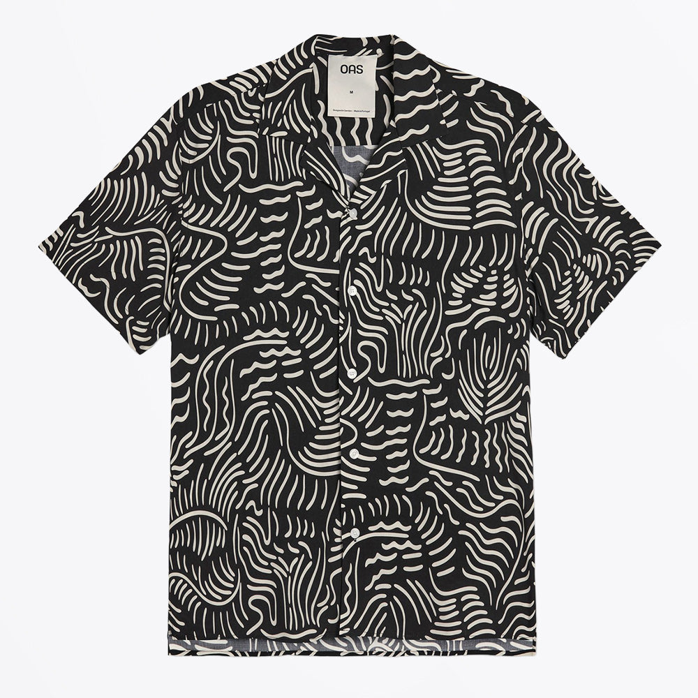 OAS Tar Lorenzo Viscose Shirt - Black