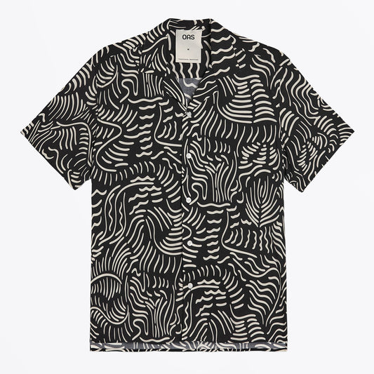 Tar Lorenzo Viscose Shirt - Black