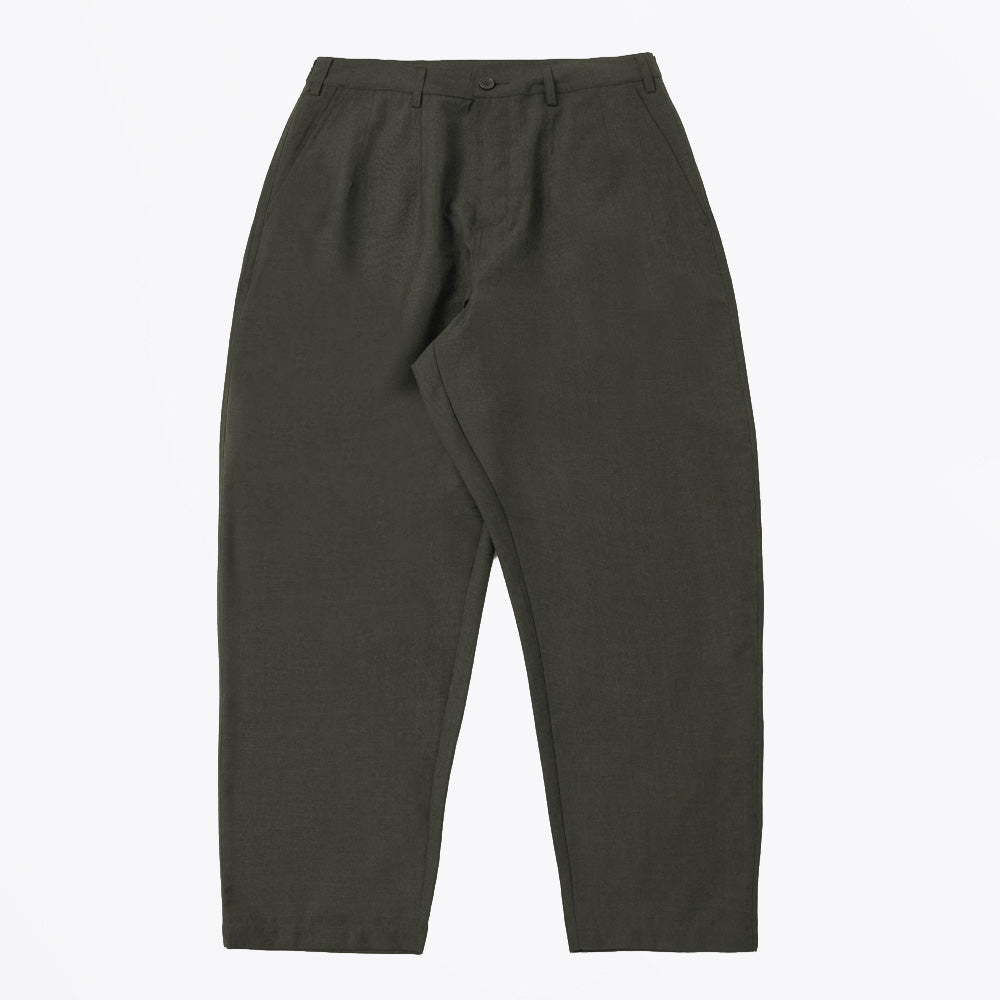 Universal Tropical Suiting Dutch Pant - Olive Marl