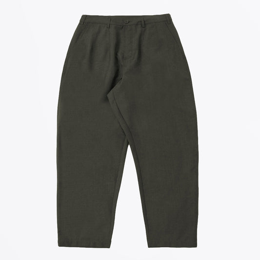 Tropical Suiting Dutch Pant - Olive Marl