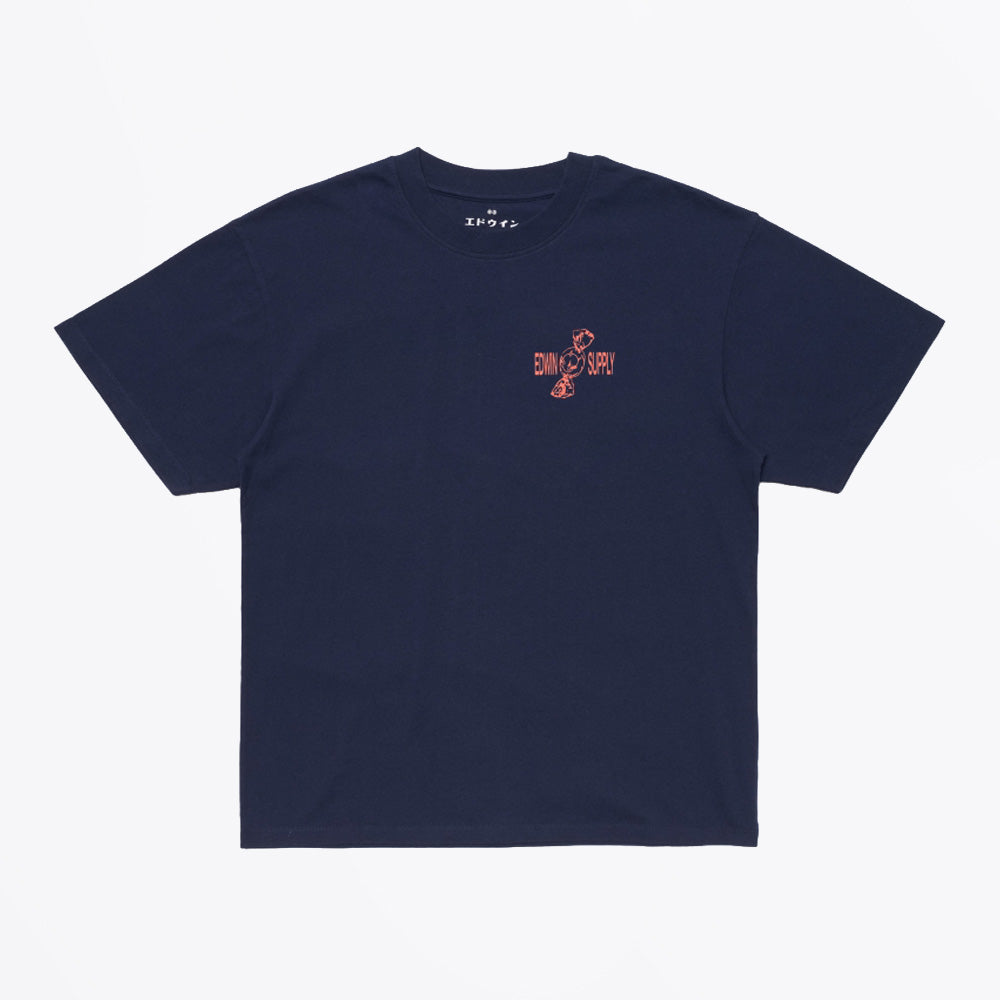 Edwin Sorry Tokyo T-Shirt - Maritime Blue
