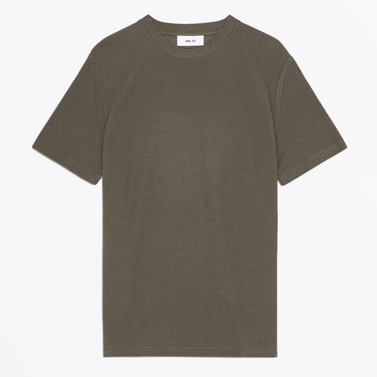Clive - Waffle Knit Tee - Capers