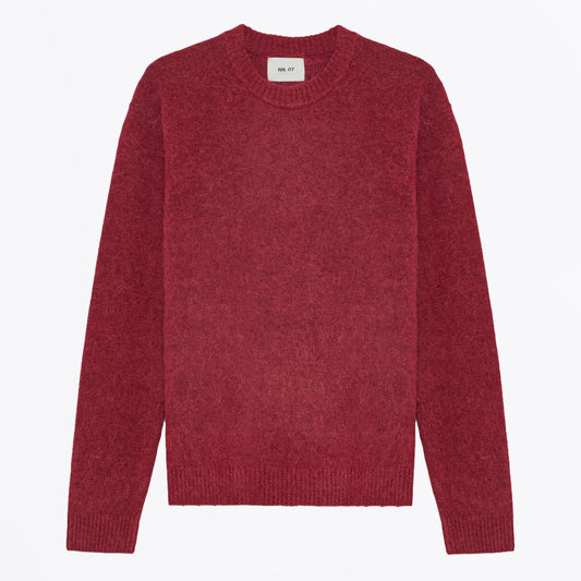 Russell Alpaca Blend Crew Jumper - Cranberry