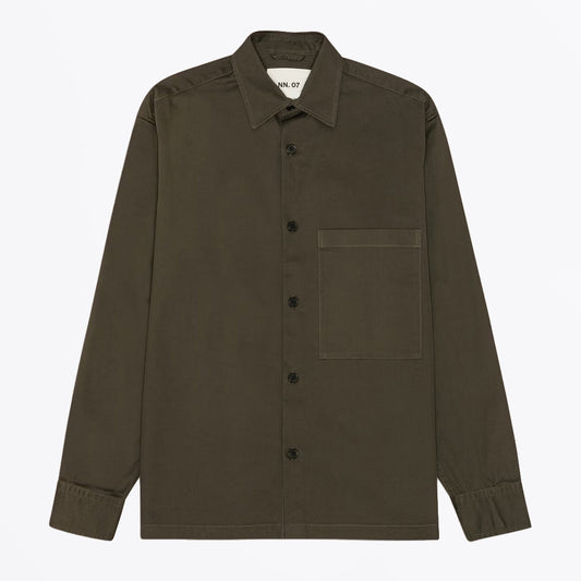 Freddy Cavalry Twill Overshirt - Dark Army
