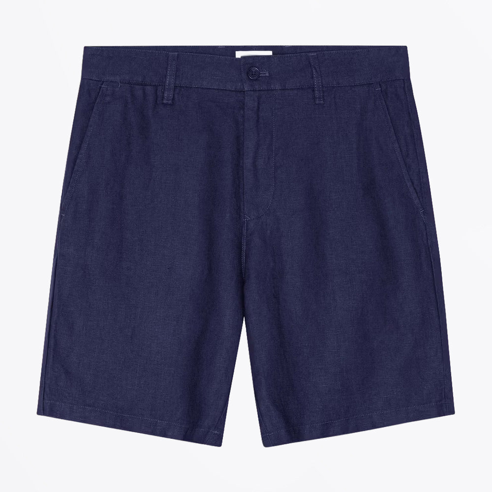 NN07 Aden Shorts Linen - Navy Blue
