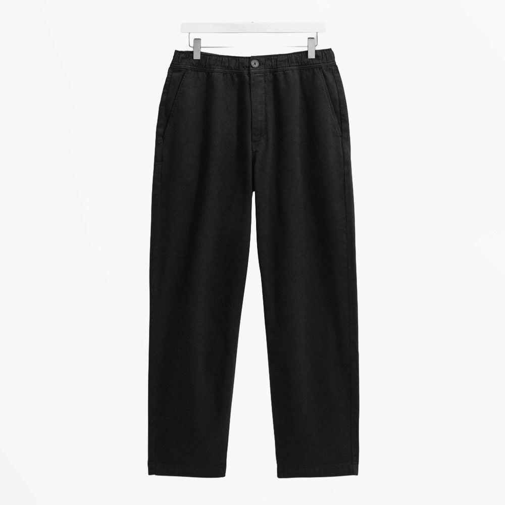 Wax Kurt Trouser Organic Cotton Twill - Black