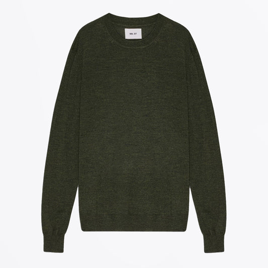 Ted Lightweight Merino Wool Sweater - Dark Army